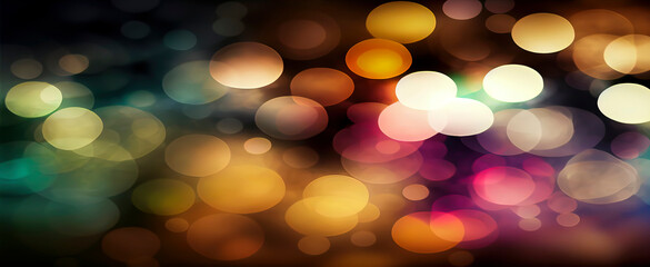 Obraz premium Festive abstract defocused Background with bokeh lights