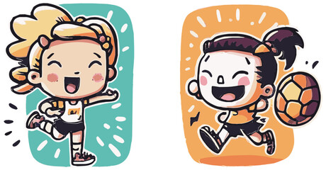 kinder, kinderbuch, cartoon, cute, kawaii, illustration, cat, kids, party, cheeky, kinderbild, herz, cat, comic, sport gemalt, glück, niedlich 