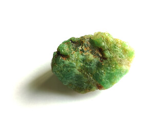 natural mineral green beryl emerald gemstone crystal background