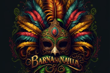 Acrylic prints Carnival Brazilian carnival illustration