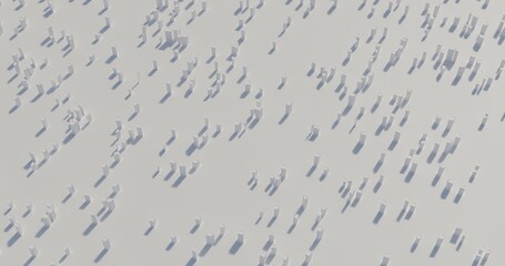 infinite city made in 3D view from top