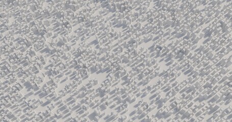 infinite city made in 3D view from top