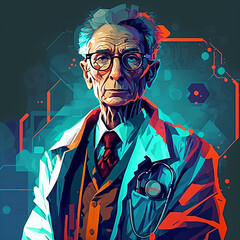 Doctor Vector Art AI Generated