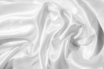 Obraz premium white fabric texture background, abstract