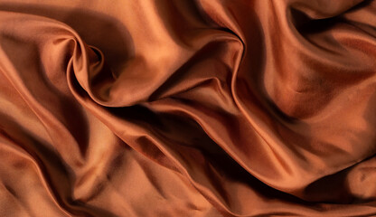 Obraz premium brown fabric texture background, abstract, closeup texture of cloth
