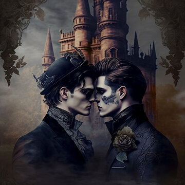 Gay Gothic Romance AI Generated
