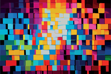 abstract background with squares