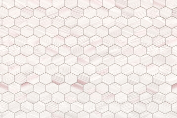 Abstract background of hexagonal geometric patterns. 3d illustration