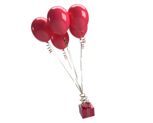 Pink red orange color gift award fly balloon helium symbol decoration ornament happy valentine 14 fourteen february surprise party love heart romantic wedding celebration festival anniversary holiday