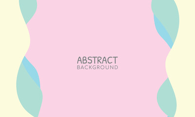 Pastel Color Wave Abstract Background. Vector illustration for your graphic design, banner, poster, web, and social media Template