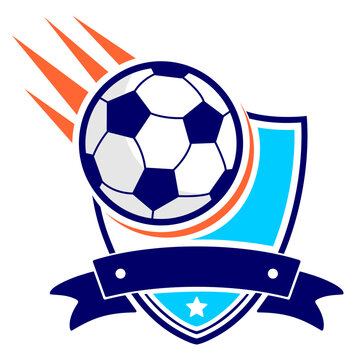 Blue and Orange Soccer Logo 9