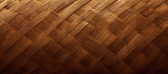 Fototapeta brown rattan fiber wood texture background obraz