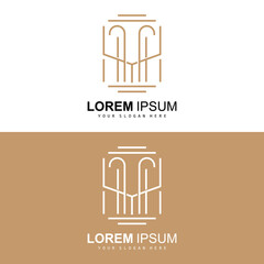 Pillar Logo, Law Design, Building Construction Pillar Vector, Product Brand Illustration Icon
