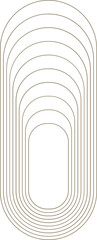 Monoline obtuse rectangle illustration