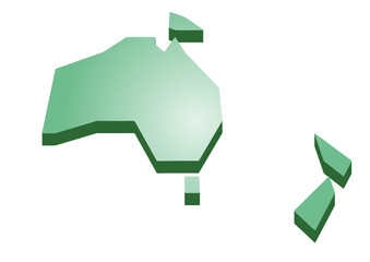 オセアニア（立体風）グリーン