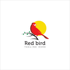 logo with bird icon