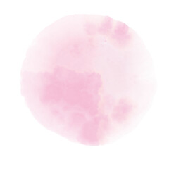 水彩の円　テクスチャー　淡いピンク