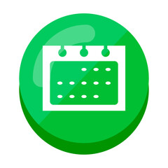Green Calender Icon 17