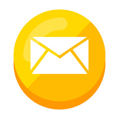 Yellow Mail Icon 13