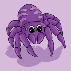 artwork illustration and t shirt design cute animal character design spider