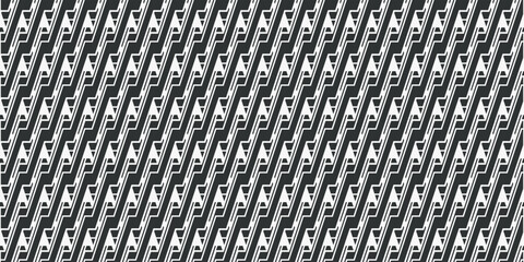 Vector abstract geometric seamless pattern. Black background diagonal structure, vector illustration.