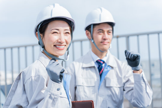 建設業・現場監督・施工管理・女性技術者・建設作業員