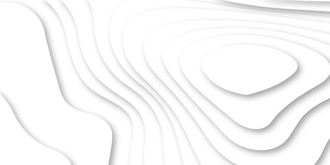 	
Abstract Luxury paper cut background, Abstract decoration, white pattern lines gradients, 3d Vector illustration, topographic canyon map light relief texture, curved layers.