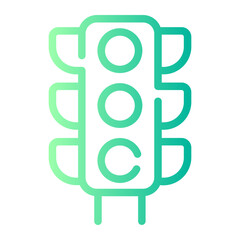 traffic gradient icon