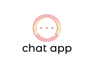 Chat App logo Design template. Can be used icon for chat application logo.