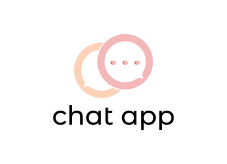 Chat App logo Design template. Can be used icon for chat application logo.