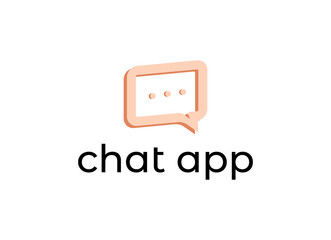 Chat App logo Design template. Can be used icon for chat application logo.