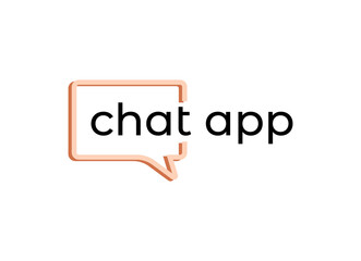 Chat App logo Design template. Can be used icon for chat application logo.