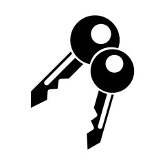 Key Icon vector trendy style on white background