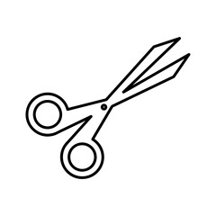 Fototapeta premium Scissors Icon vector trendy style on white background