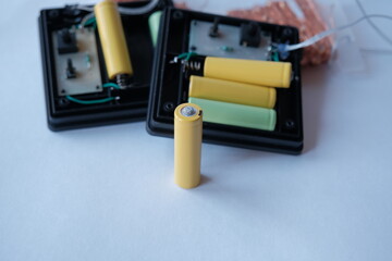 dead battery. dead rechargeable AA battery
