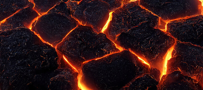 hot lava stone background