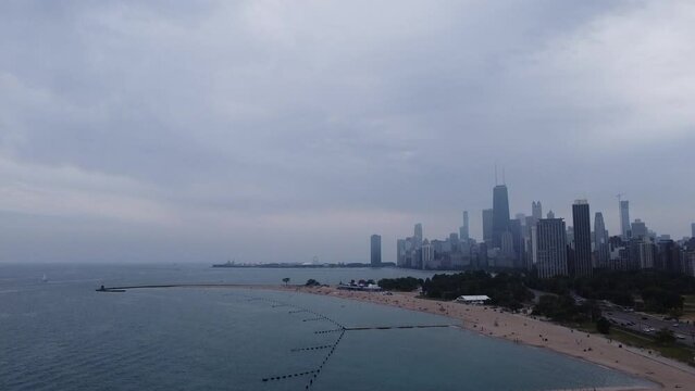 Chicago, Illinois, Aerial Footage