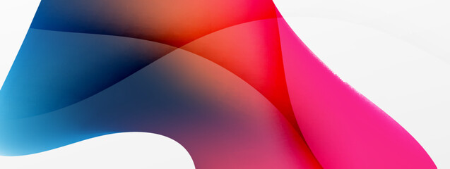 Abstract background. Fluid gradient color wave template for wallpaper, banner, background or landing