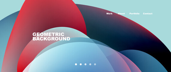 Fluid shapes vector abstract background