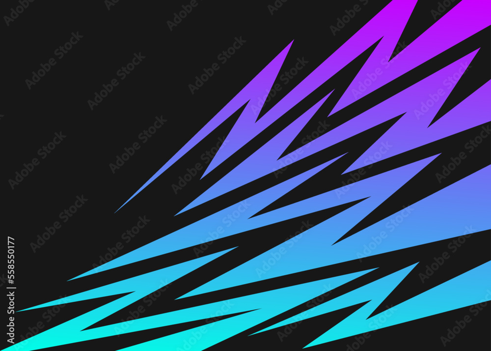 Poster abstract background with gradient color lightning and arrow line pattern