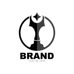 Trophy Logo Design, Award Winner Championship Trophy Vector, Success Brand