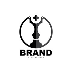 Trophy Logo Design, Award Winner Championship Trophy Vector, Success Brand