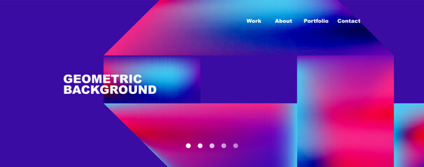 Dynamic lines, triangles, rectangles geometric abstract background. Vector Illustration For Wallpaper, Banner, Background, Card, Book Illustration, landing page