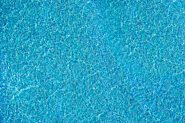 Blue water texture, on the surface of a clear blue lake.