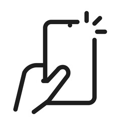 Hand mobile signal icon