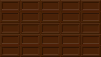 板チョコパターン背景素材　ベクター／JPEG　16:9