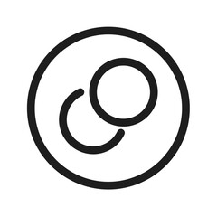 coins circle icon