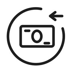 credit card arrow circle icon