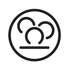 more coin in circle icon
