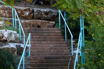 Staircase for going up and down.